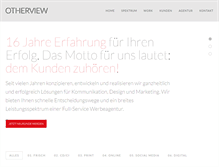 Tablet Screenshot of otherview.de